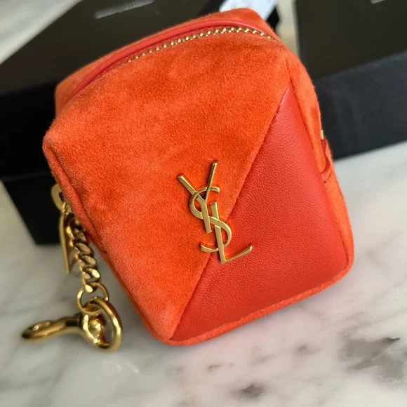 🔥SOLD 🔥Saint Laurent cube bag charm AirPod case coin case mini pouch - Picture 8 of 8